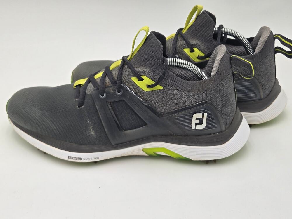 FootJoy HyperFlex Golf Shoes Gray Lime Spikeless Men's Size 9.5